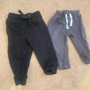 Kids Black and Gray Jogger Pants